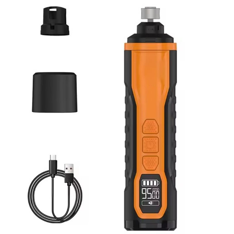 Pet Nail Grinder - LLCS-Pet เครื่องเจียรเล็บไฟฟ้าแบบชาร์จไฟได้ กรรไกรตัดเล็บสุนัข ไฟ LED ปรับความเร็วได้