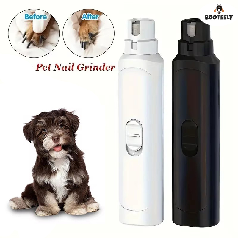 Pet Nail Grinder - BOOTEELY เครื่องบดเล็บสัตว์เลี้ยงสุนัขแมวแบตเตอรี่เล็บขนาดใหญ่และขนาดเล็กสุนัขกรรไกรตัดเล็บ Pet Grooming เครื่องมือ