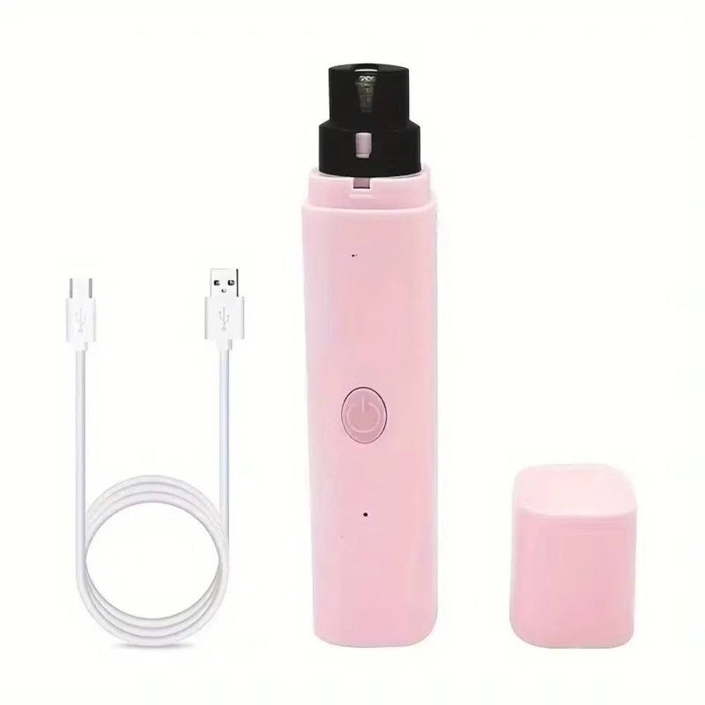 Pet Nail Grinder - เครื่องเจียรเล็บสัตว์เลี้ยงไฟฟ้า LED แฟชั่น แบบชาร์จได้ เงียบ ใช้งานง่าย