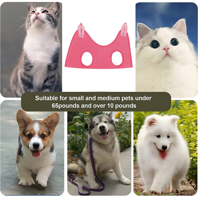 Pet Supplies Nail Trim - เปลแขวนสำหรับสัตว์เลี้ยง ใช้สำหรับกรูมมิ่ง ตัดเล็บ ป้องกันรอยขีดข่วน ป้องกันการกัด ถุงยึดตัวสำหรับอาบน้ำ