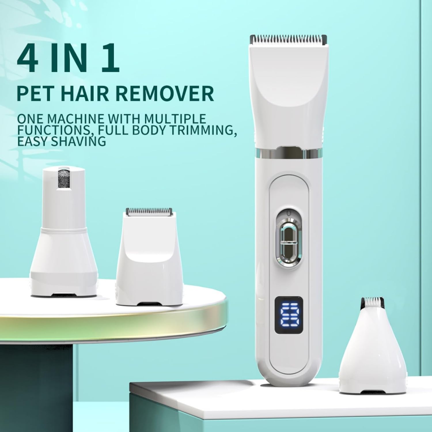 ชุดกรูมมิ่งตัดขนสัตว์เลี้ยง 4- - Pet Nail Grinder บทวิจารณ์และราคา