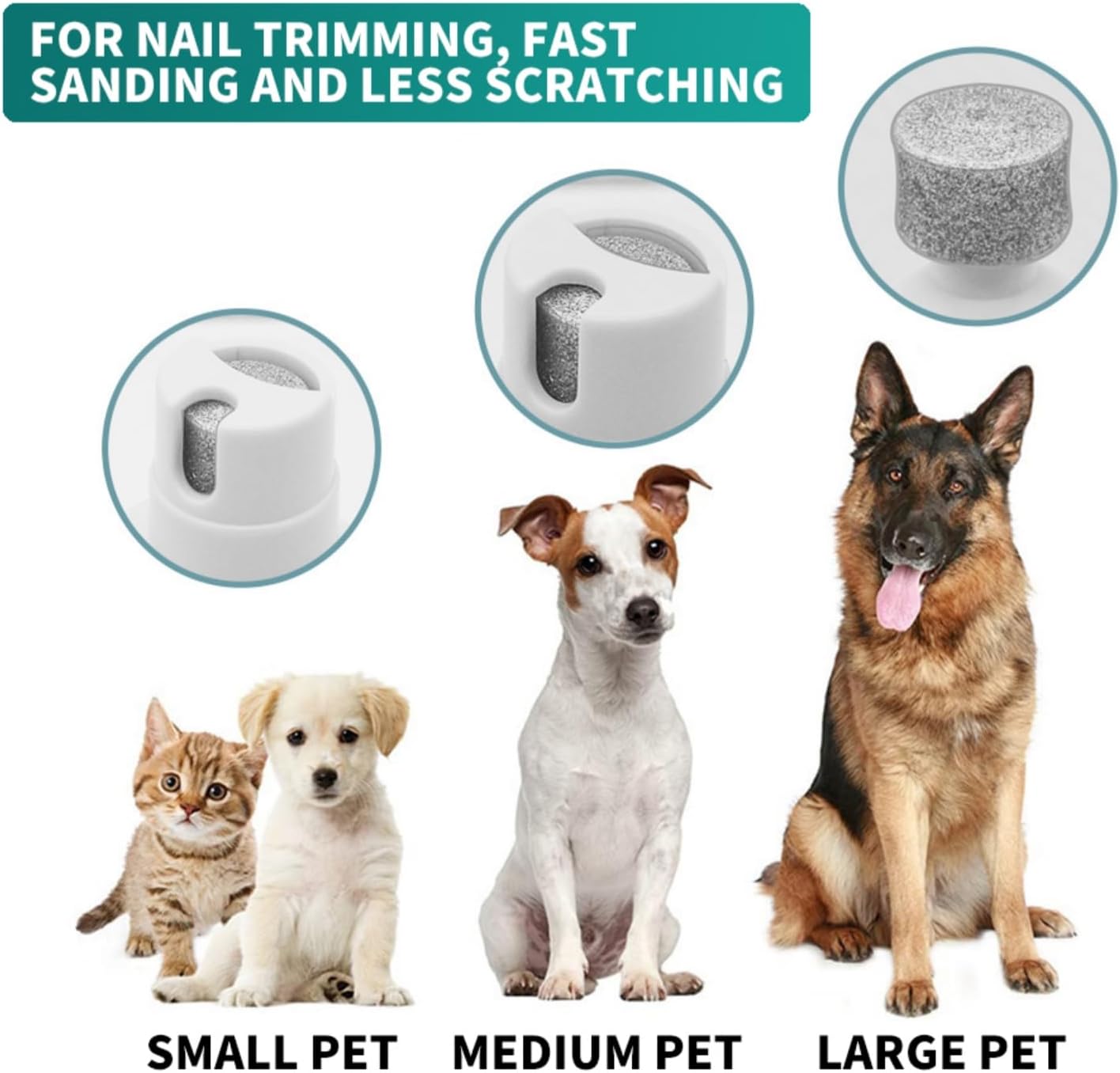 ชุดกรูมมิ่งตัดขนสัตว์เลี้ยง 4- - Pet Nail Grinder บทวิจารณ์และราคา