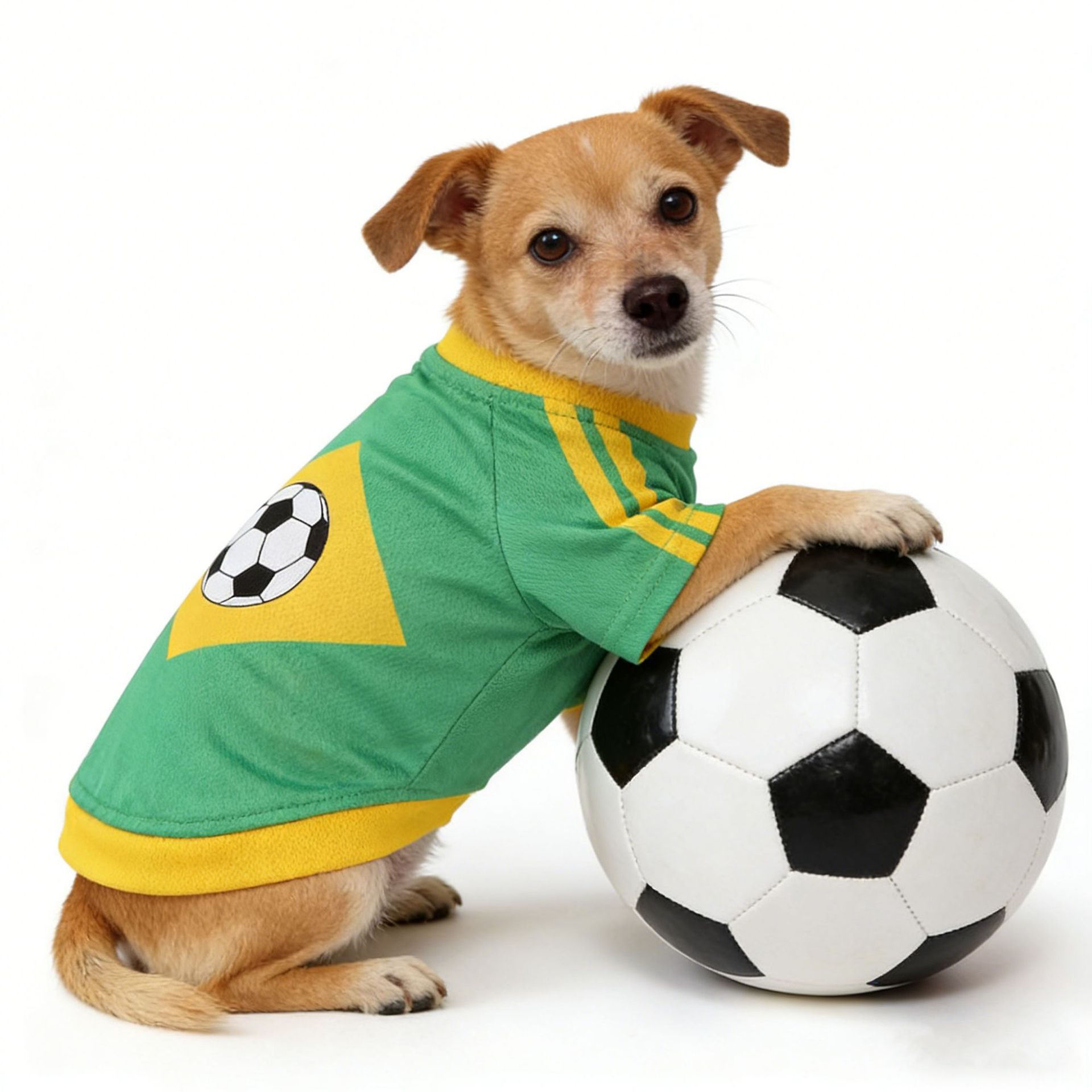 เสื้อผ้าสุนัขลายฟุตบอล ผ้าฝ้าย - Pet Supplies Jersey บทวิจารณ์และราคา