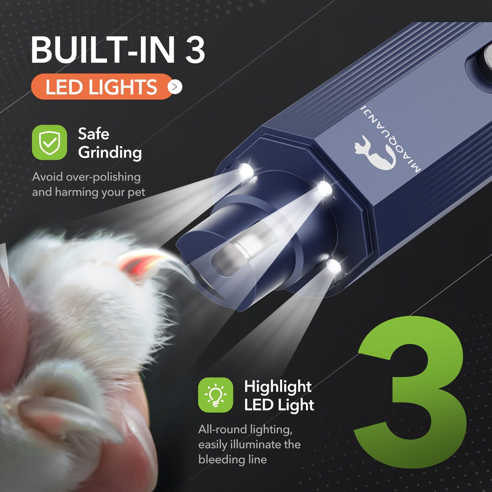 เครื่องเจียรเล็บสุนัขแบบไฟฟ้า  - Pet Nail Grinder บทวิจารณ์และราคา