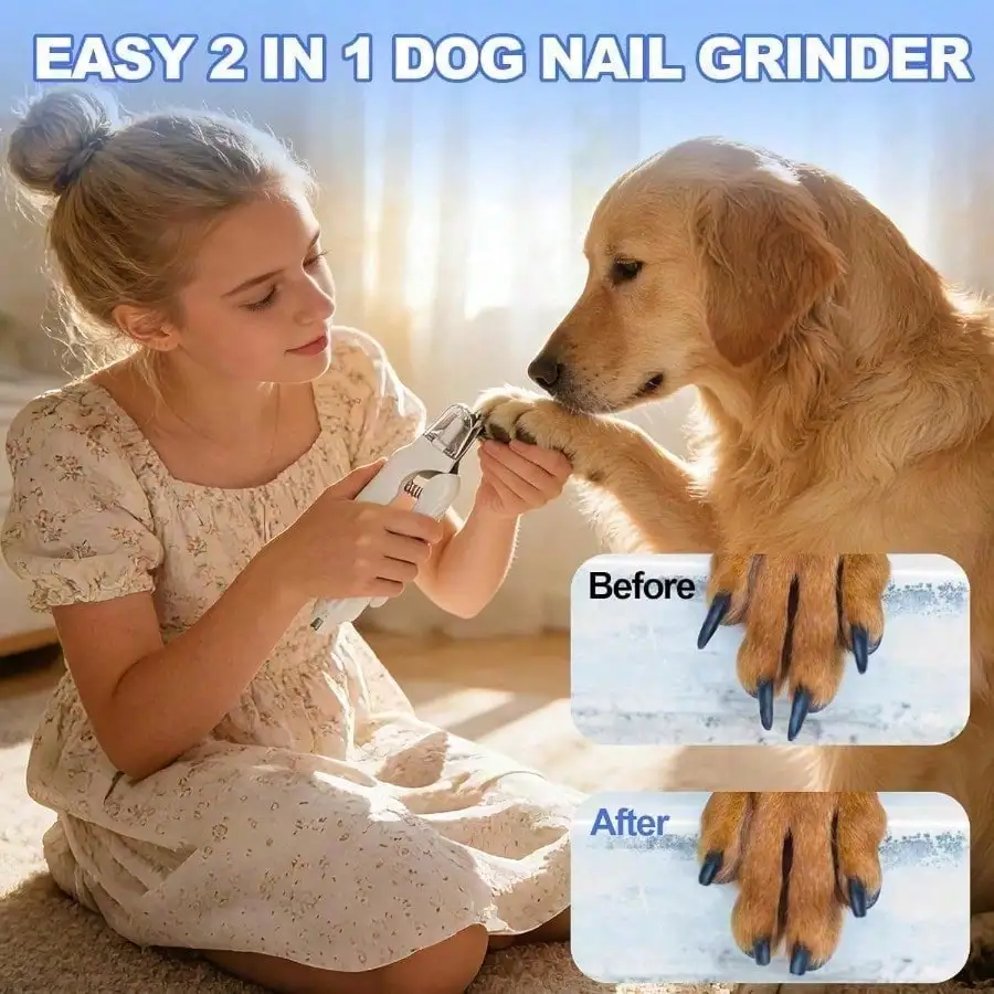 กรรไกรตัดเล็บสุนัขแบบ 2-in-1 ร - Pet Nail Grinder บทวิจารณ์และราคา